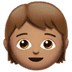 🧒🏽 child: medium skin tone display on Apple